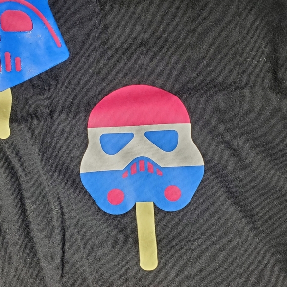 Disney Star Wars Ice Cream Americana Black Short Sleeve Graphic T-Shirt NWOT - Picture 16 of 16